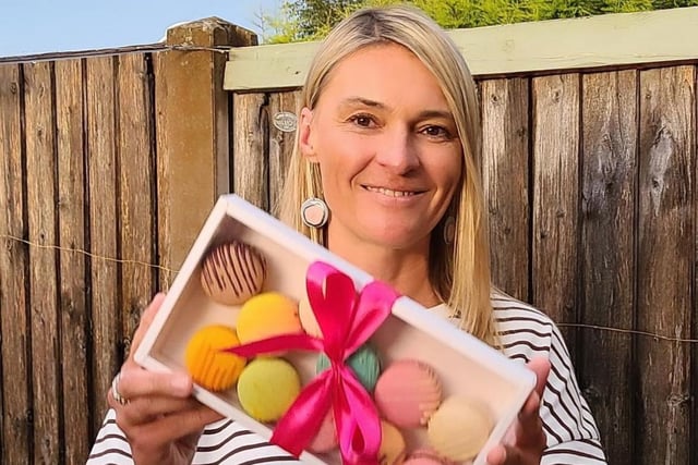 Anastasia Sarycheva, owner of @perfect_peaks_patisserie has been running her small business over for two years, in Derbyshire.