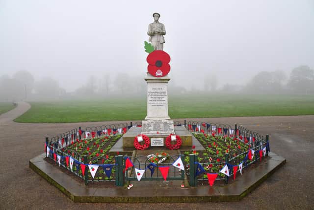 The war memorial at Chesterfield's Eastwood Park. Picture submitted by Nick Rhodes.