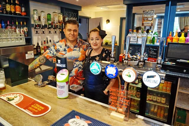 Rebecca and James have been running the pub for eight weeks.
