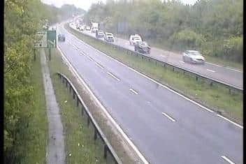 Highways England have reopened all lanes on the A38 northbound in Derbyshire – between the junctions with the A61 Alfreton and the M1 after a vehicle broke down. Credit: Highways England.