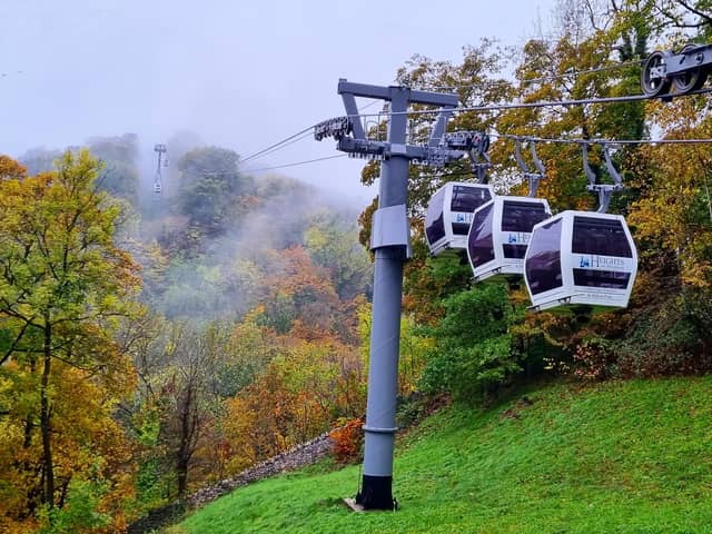 Cable cars have been running at the Heights of Abraham for 40 years.