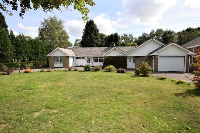 This four bedroom bungalow has a sunroom and dressing room, it is being marketed by Gascoines, 01623 355875.