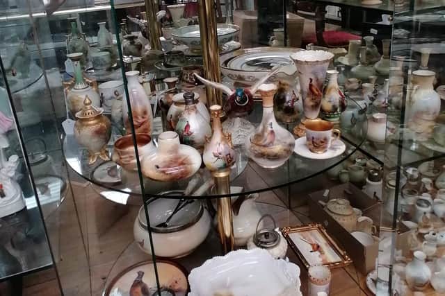 The collection of Royal Worcester pheasant themed porcelain, which will be divided into 100 lots at auction, could raise £10,000.