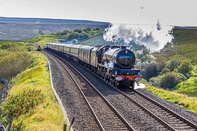 The steam-hauled Northern Belle featured in Channel 5's World's Most Scenic Railways programme when actor Bill Nighy travelled through the Yorkshire Dales.