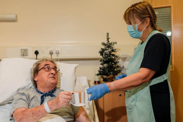 Inpatients can have their own Christmas tree and decorate their rooms.