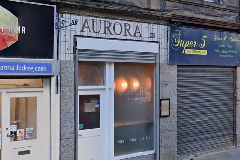Aurora on Great Junction Street in Leith is known for it's fusion dishes which are described as "inventive" and "carefully thought-out".