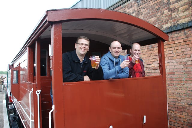 Do you recognise these friends enjoying a drink at Rail Ale in 2014?