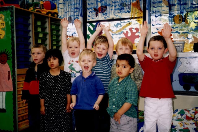 Children at Chesterfield College day nursery pictured in 2000