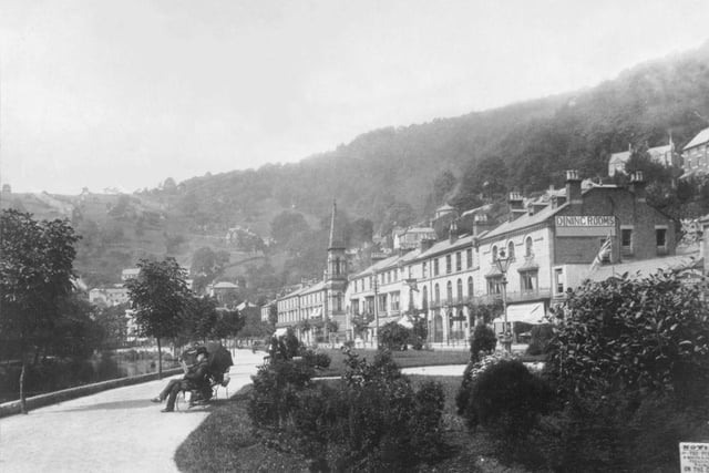 Derwent Terrace, in Matlock Bath, circa 1900.