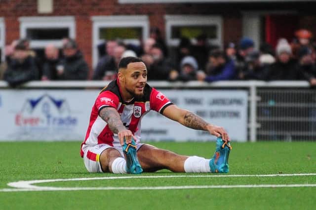 Montel Gibson was unsettled at Ilkeston and has moved back to Telford on loan.
