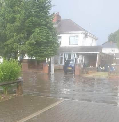 Residents on Lockton Avenue in Heanor complained after the downpours caused flooding and led to sewage entering their gardens and homes