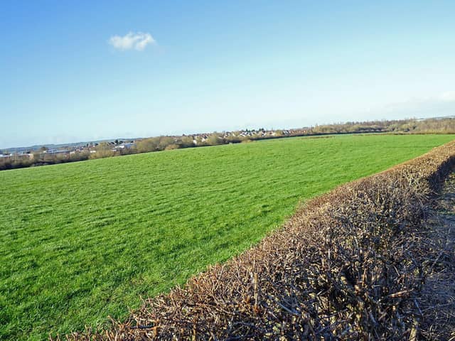Land off Inkersall Road at Staveley. Seen Inkersall Road to the right.