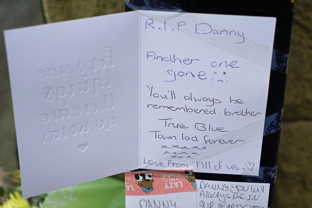 Beautiful tributes have been paid to Danny with notes saying Chesterfield 'will never be the same' without him.