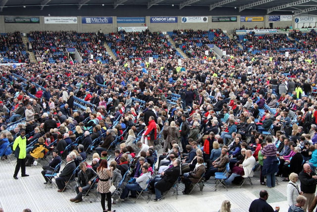 Thousands of people watched Sir Elton John perform in Chesterfield back in 2012.