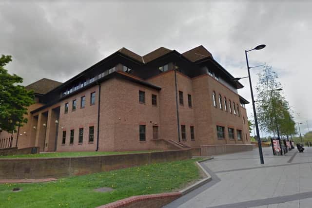 Derby Crown Court heard Samuel Clarke, 28, had been drinking since 10am when he hit his partner with the booze