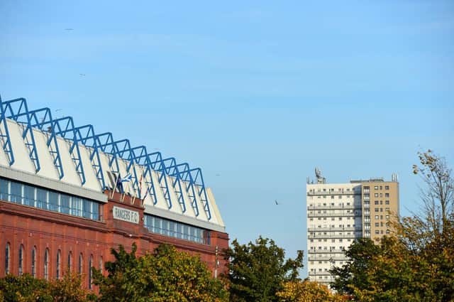 General view outside Ibrox stadium . (Photo by Mark Runnacles/Getty Images)