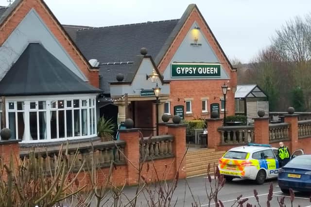 A man in his 20s has died following a stabbing in a pub on the Derbyshire and South Yorkshire border, police have confirmed.
