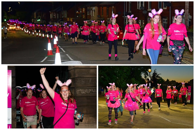 Atmospheric shots from the Sparkle Night Walk in aid of Ashgate Hospice (photos: Nick Rhodes and Darren Worthy).