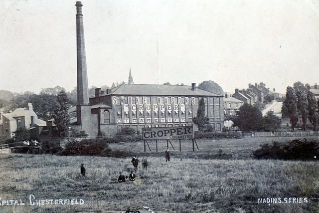 Spital Mill, Spital, 1907. The building was a tobacco mill, and at one stage was Mason's Cigarette Works