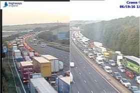 There are delays on the northbound M1 near Junction 30 due to a police incident.