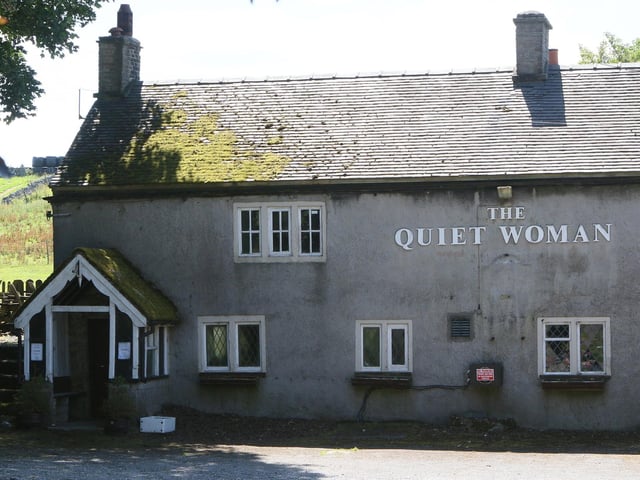 The Quiet Woman was the only pub in Earl Sterndale. It never reopened following the sad death of the previous long-term landlord - and the building has since been converted into holiday rentals.