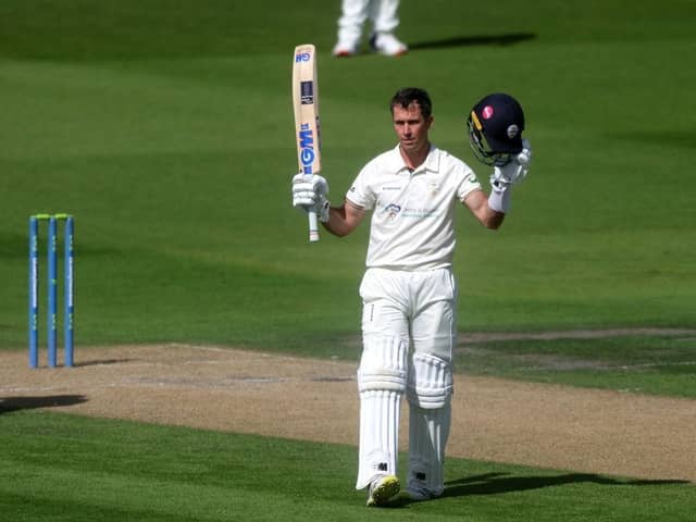 Wayne Madsen hit a century as Derbyshire eased to a draw against Yorkshire.