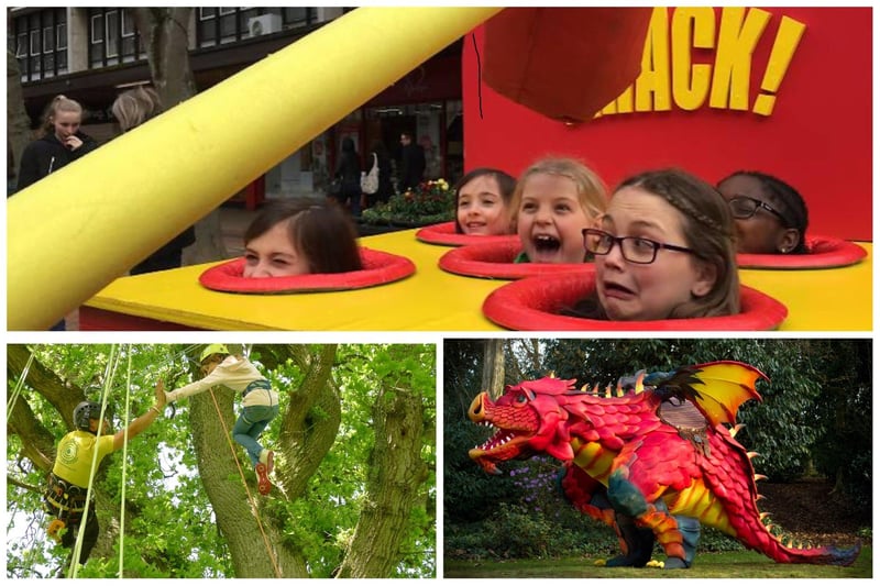 Enjoy the interactive games zone at Chesterfield Children's Festival, see Epico the dragon at Chesterfield's Medieval Fun Day or take part in the Big Tree Climb at Chatworth.