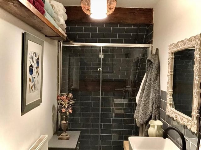 There is a modern shower room and also a family bathroom.