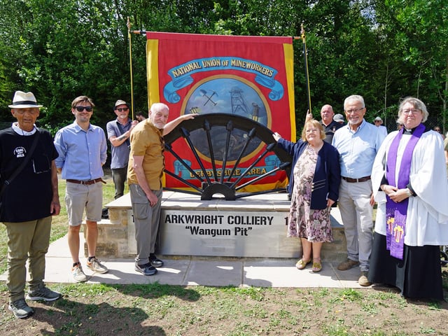 Organisers at the memorial.