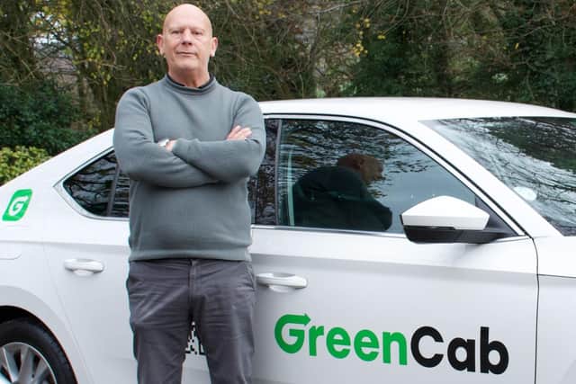 Richard Hutchinson, the founder and owner of GreenCab App