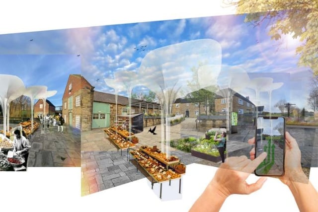 How the village courtyard area will appear at the revamped Rother Valley