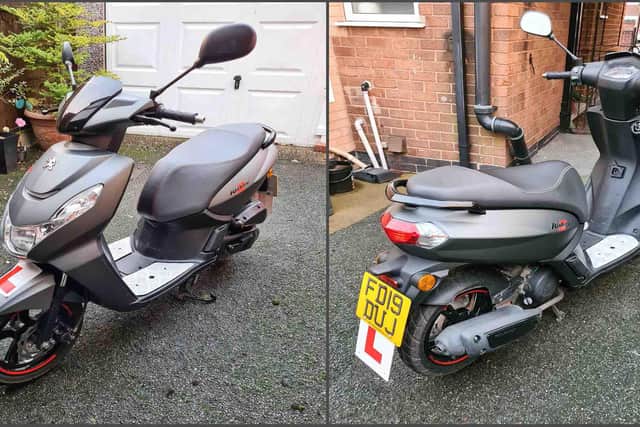 A 17-year-old's moped was allegedly stolen by two men in Shipley Country Park near Osborne’s Pond on April 15.