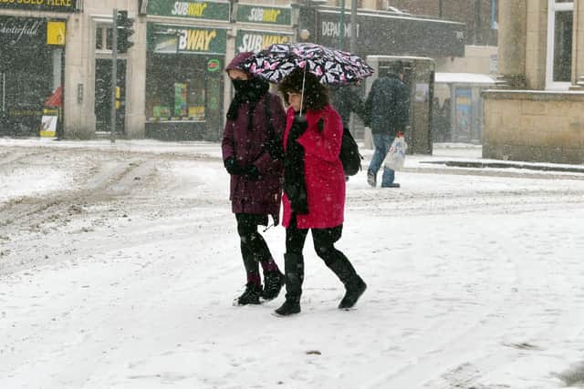 Heavy snow is expected in Chesterfield