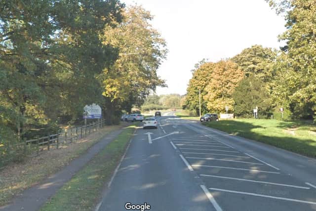 A section of the A607 in Grantham was closed in both directions while emergency services dealt with the incident. Picture from Google.