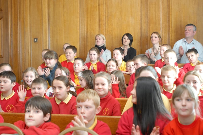Another scene from the Year 5 debating competition. Who do you recognise among these pupils?