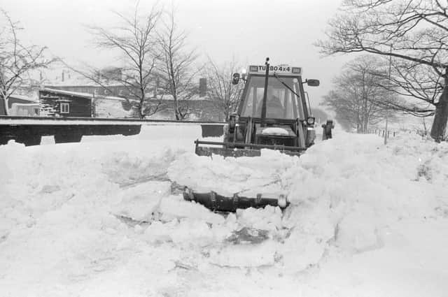 Roads had to be cleared regularly as some drifts meant several feet of snow covered roads and paths