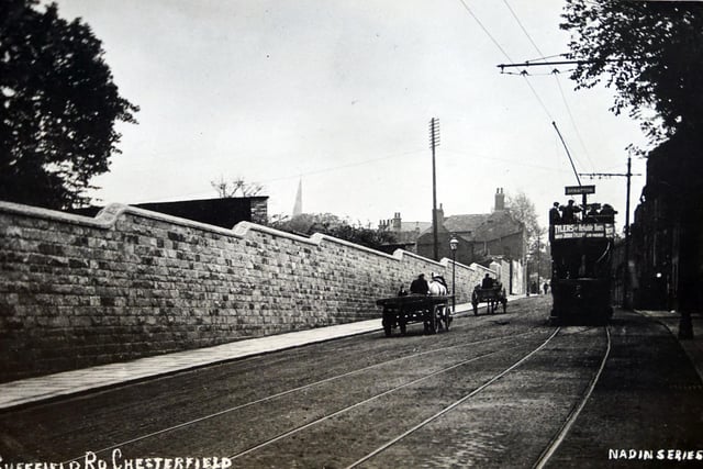 This image of Sheffield Road in 1910, shows how transport has changed massively over the last 100 years