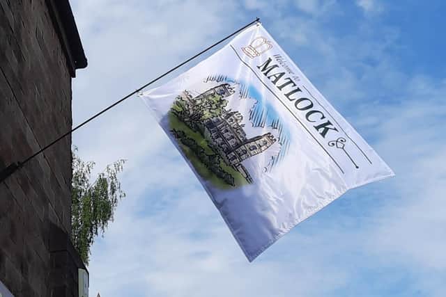 The town council has invested in new flags with help from the Welcome Back Fund, the first step in a project to develop a Matlock brand.