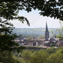 A view of Chesterfield and its crooked spire. Picture: Jason Chadwick.