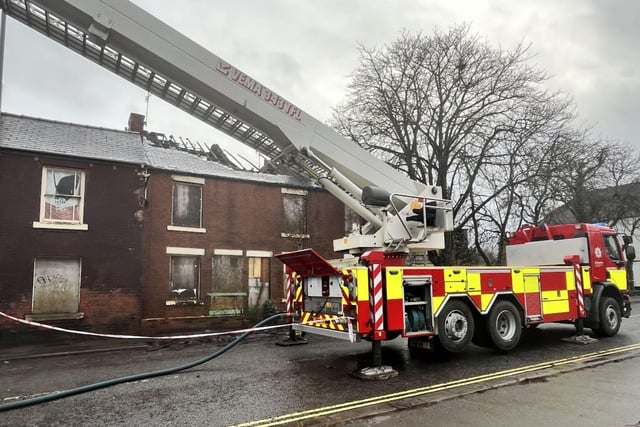 Fire crews from Staveley, Chesterfield and Clay Cross were called to attend the fire shortly after 12.30 pm.