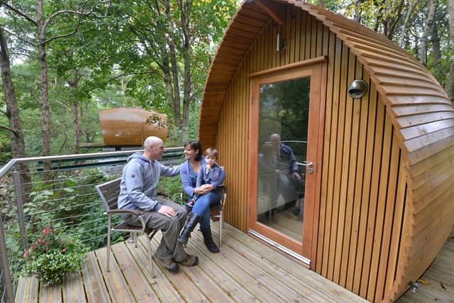 Stock image - the application seeks permission for a mixture of glamping pods, safari tents, yurts, Shepherd's huts and geodesic domes.