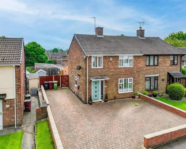 This semi-detached family home is found in the village of Eckington