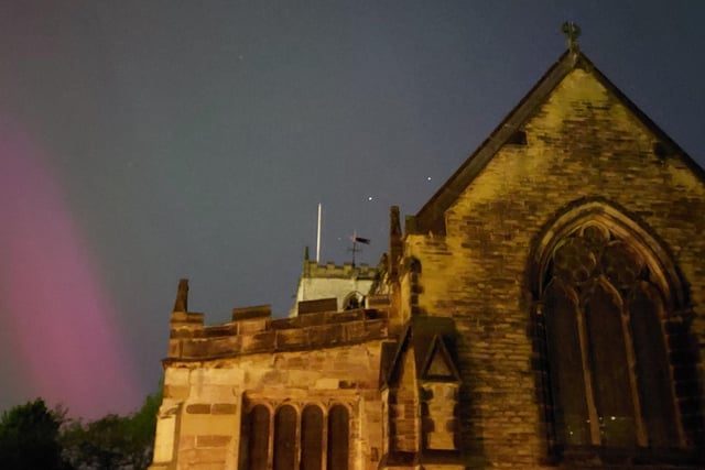 Here's another cracking photo of last week's Northern Lights, this time taken in Staveley churchyard by Stacey Walker.