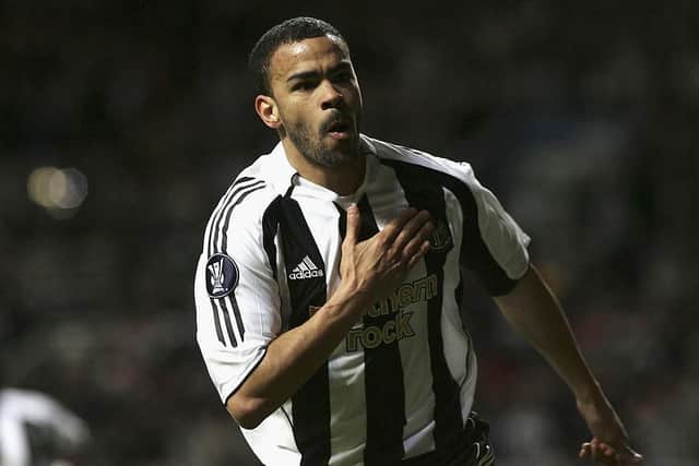 Kieron Dyer pictured playing for Newcastle United.