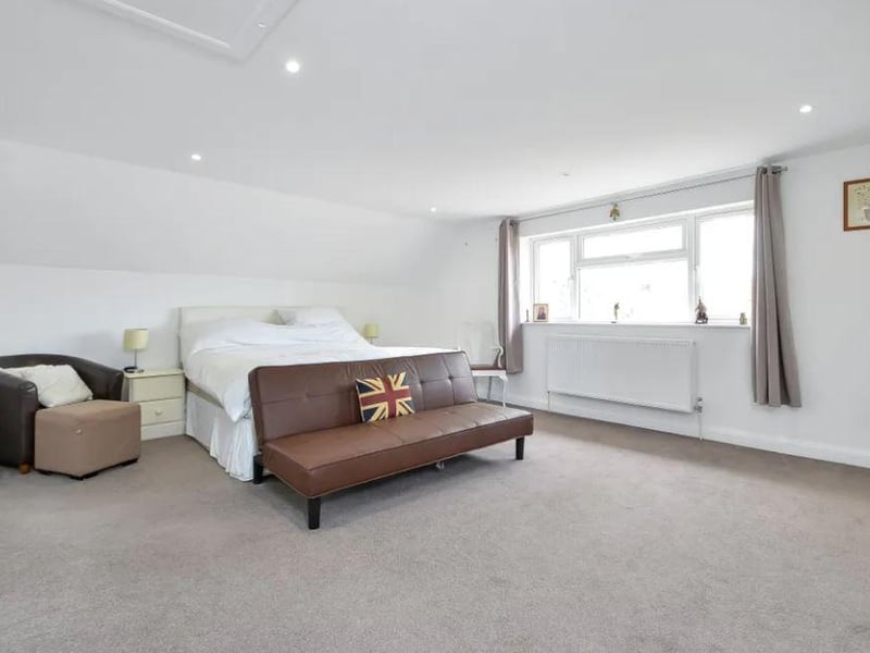 Inside one of the four bedrooms.
