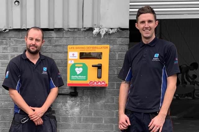 Dronfield Gymnastics Academy (DGA) thanked Sidey Electrical for installing the device free of charge