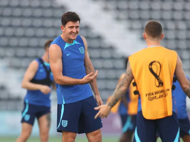 Harry Maguire starts for England against Iran.