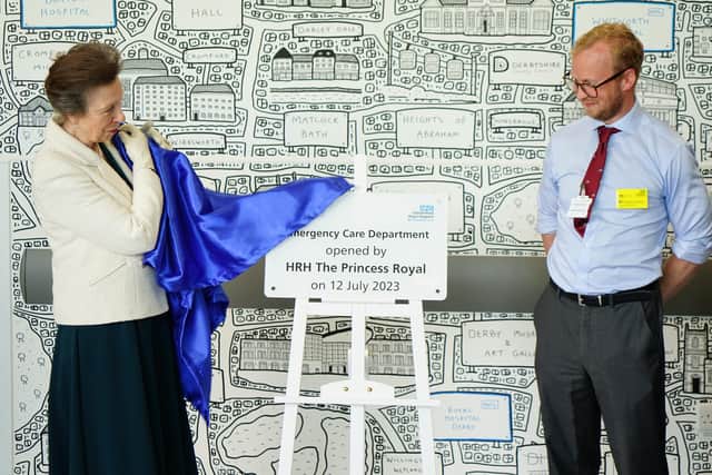 Official opening Chesterfield Emergency Department by HRH Princess Anne.