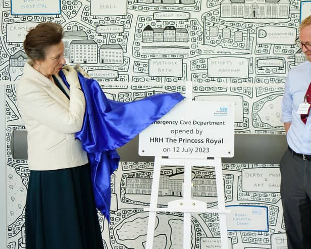 Official opening Chesterfield Emergency Department by HRH Princess Anne.