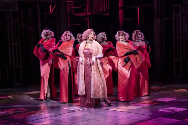 Costumes from Guys and Dolls, starring Natalie Casey as Miss Adelaide, will be among those offered for sale (photo: Johan Persson)